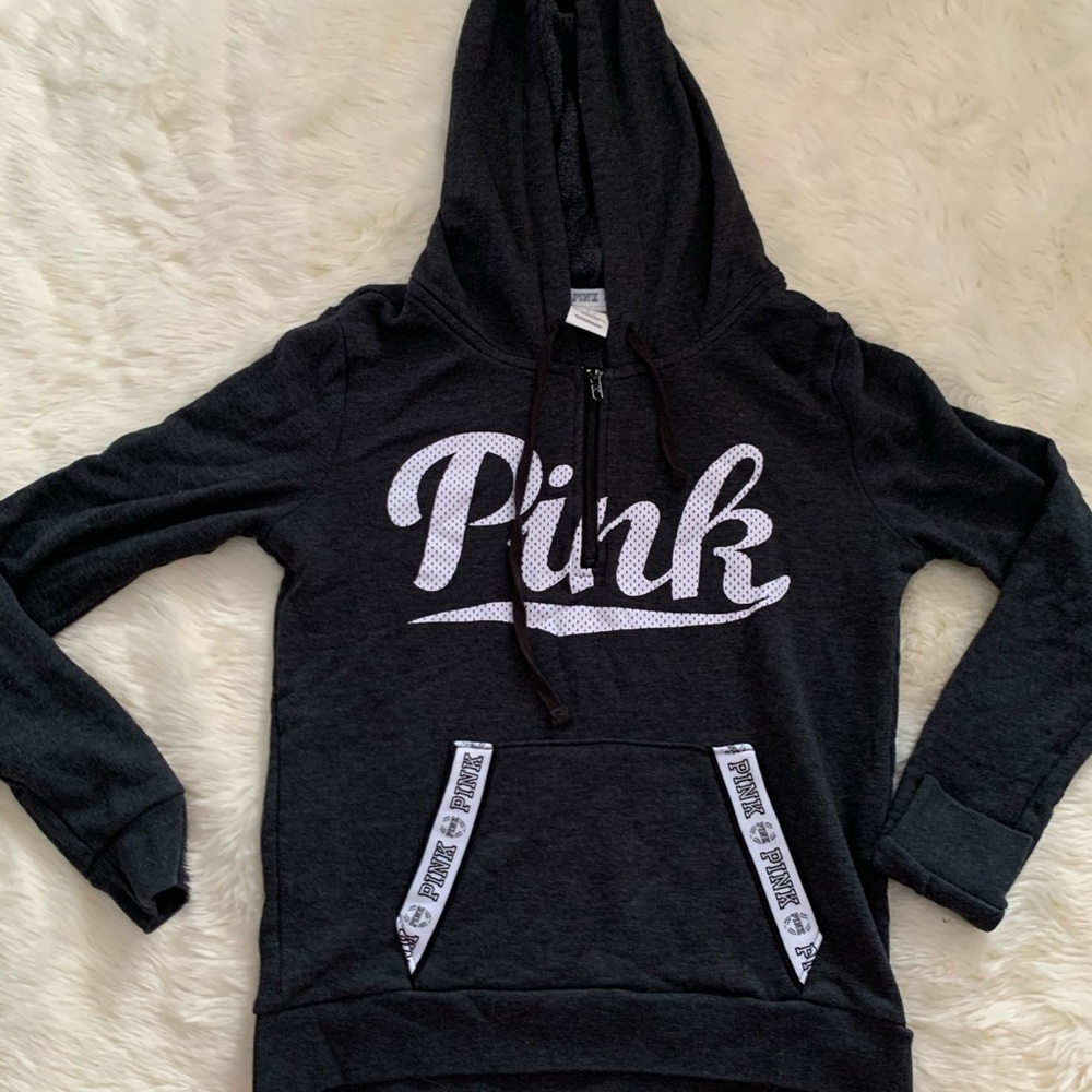 PINK half zip hoodie